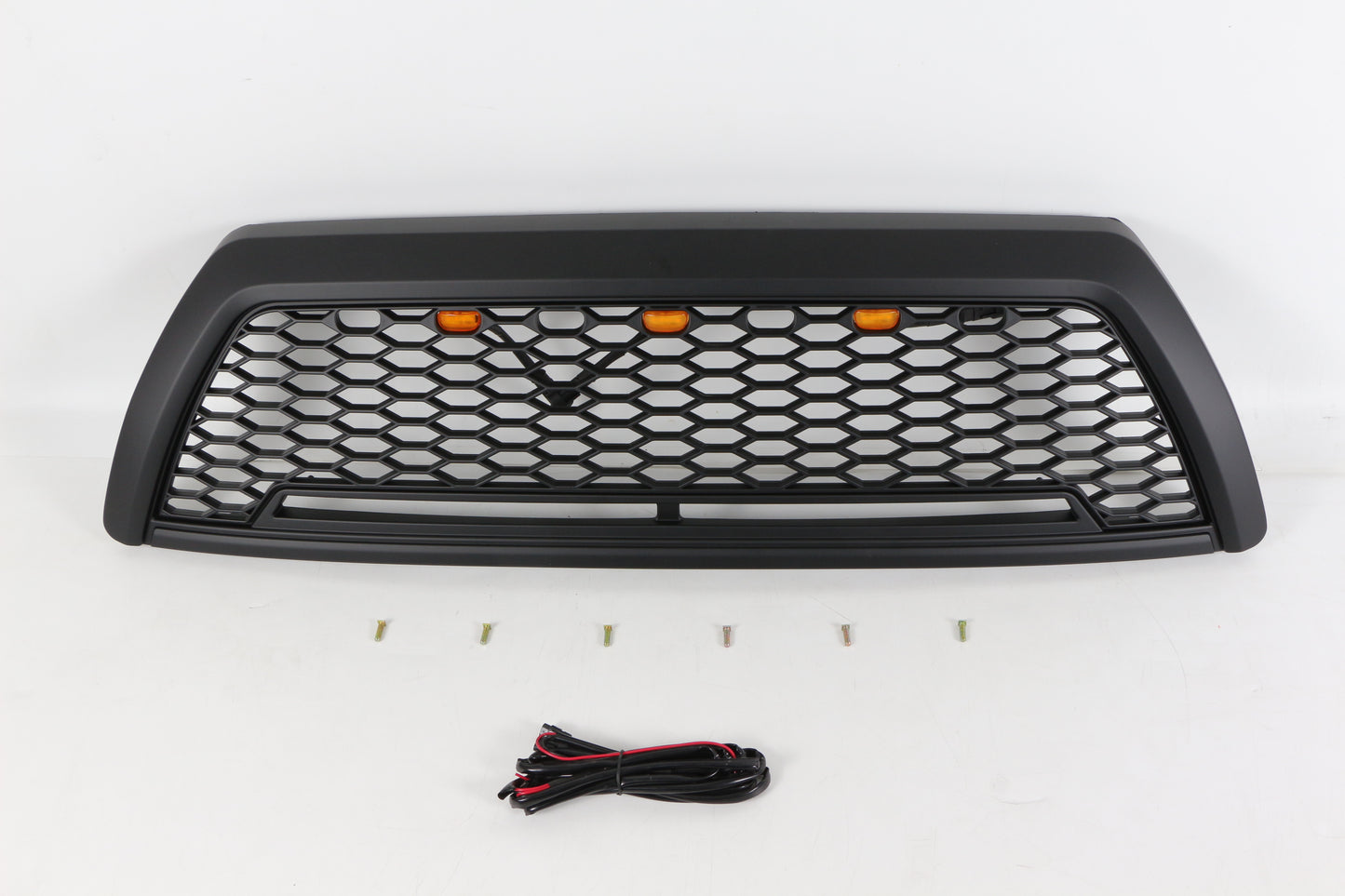 Black Front Grille Fits For To Yo Ta 4 Runner 2006-2009 Honeycomb Grill With Light