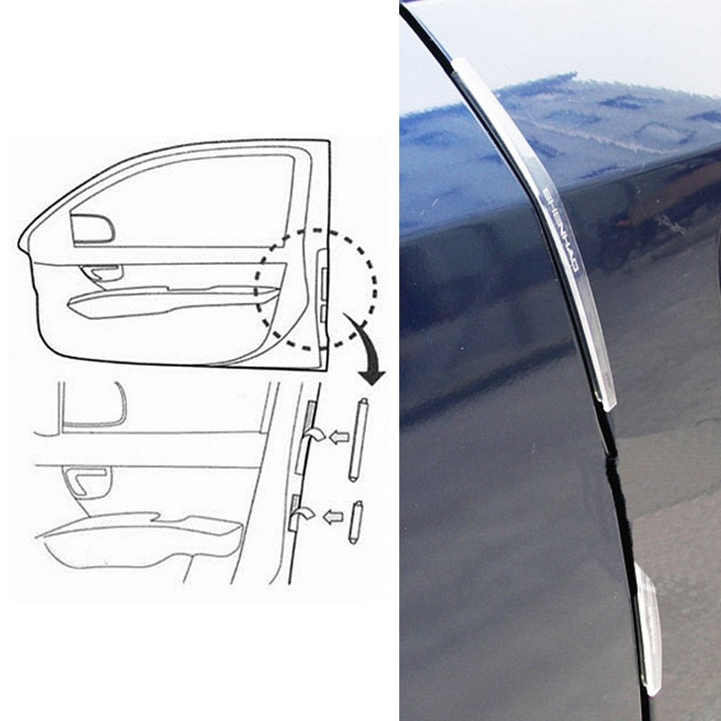 Car door edge guard strips, 8-pack - image 5
