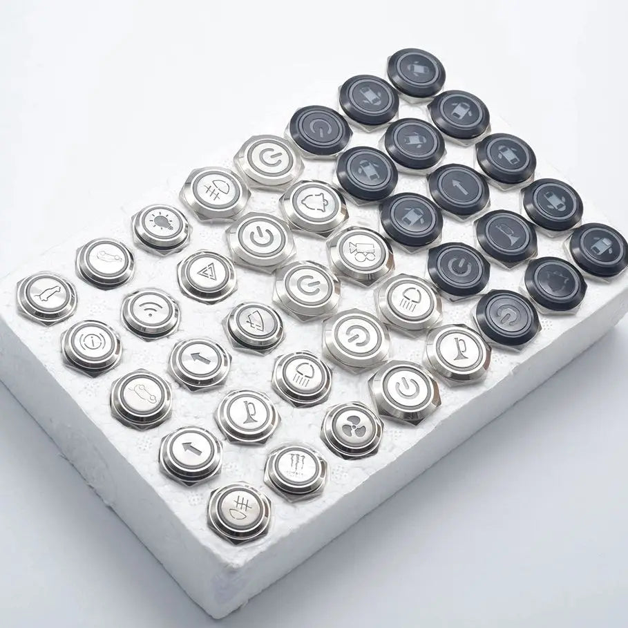 Metal push button switch momentary latching switches