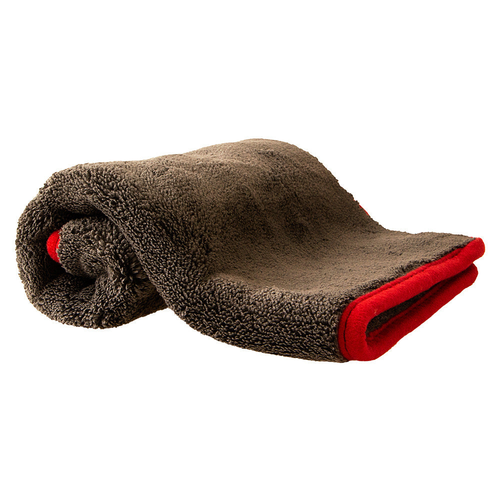 Microfibre Drying Towel – 1200GSM Coral Fleece, 40x40cm - Red
