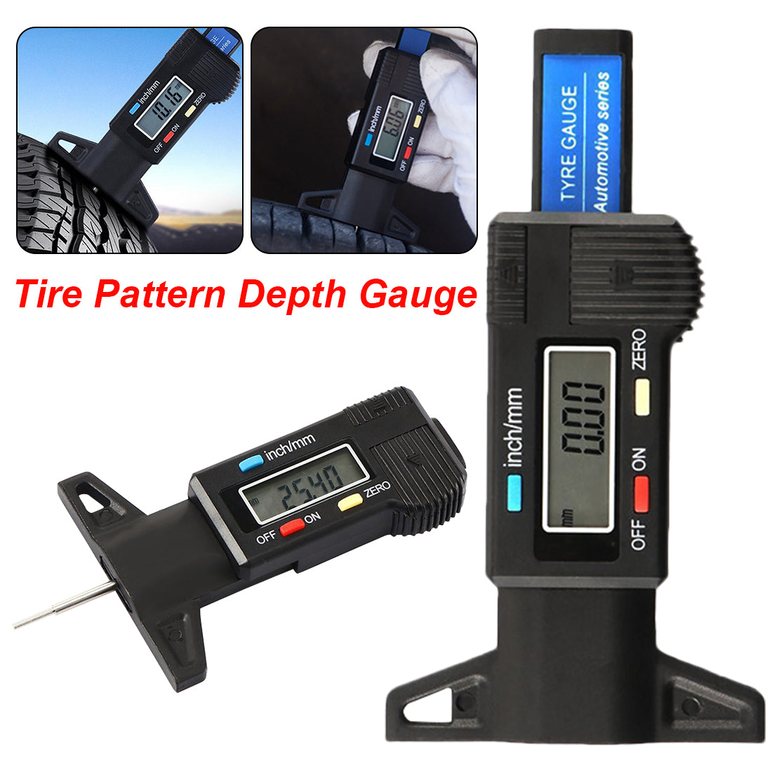 Tyre Tread Depth Gauge, 0-25mm - image 7