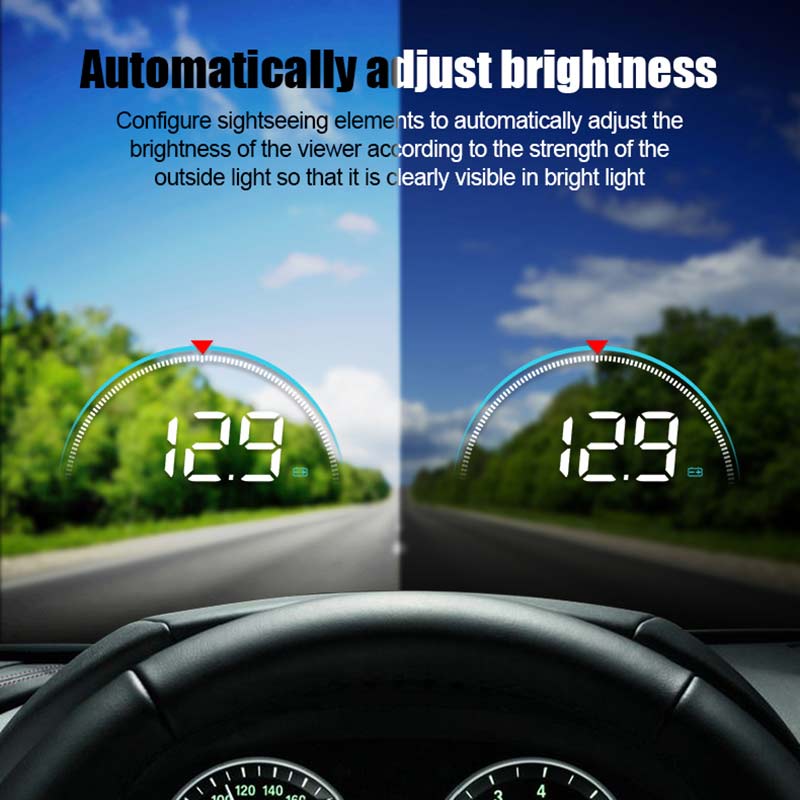 Head-Up Display HUD – OBD2 3.5" Windscreen Speed Display - image 6