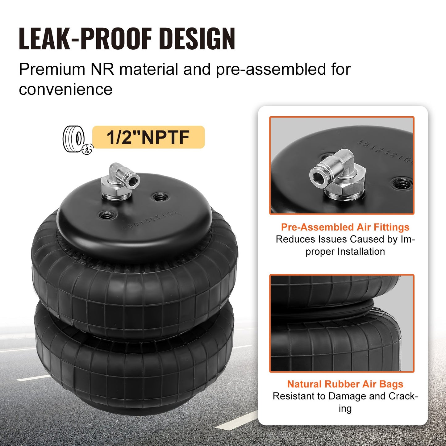 Air Bag Suspension Kit, Air Springs Suspension Bag Kit Compatible With 2007-2018 Chevrolet Silverado 1500 And GMC Sierra 1500 2WD 4WD, 5000 Lbs Loading, 5 To 100 PSI