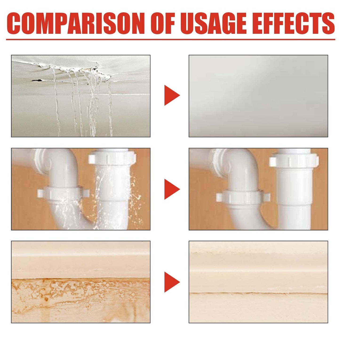 Jiesuying Transparent Waterproof Glue 300g Set Roof Bathroom Kitchen Wall Waterproof Coating Free Brick Leak Repair