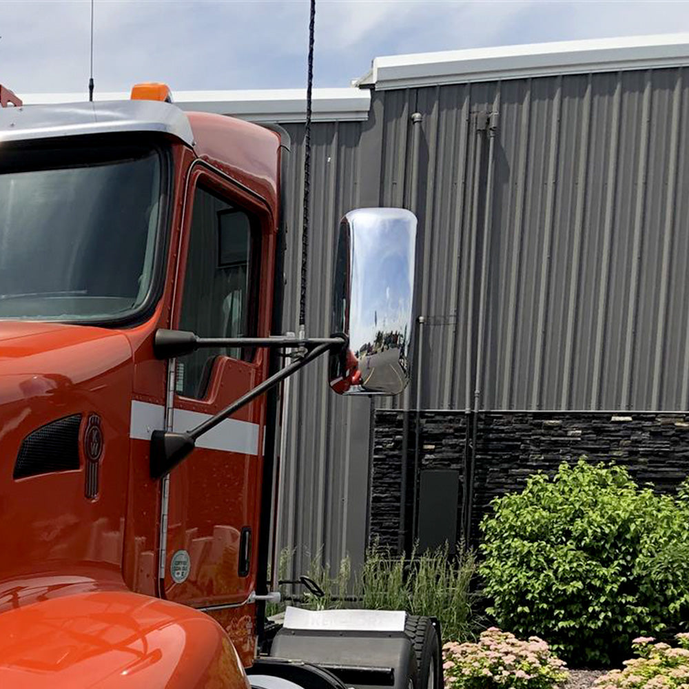 Compatible With Kenworth T660 2008-2016 Chrome Door Mirror Covers 2Pcs