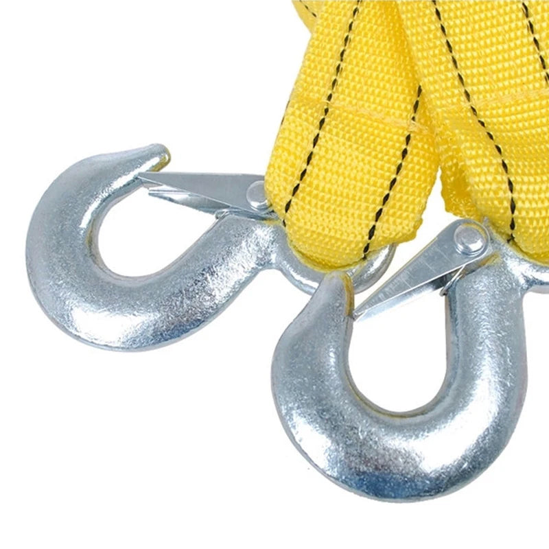 Tow Rope 3 Tonne – 4m with Hooks, Hi-Vis Yellow - image 10