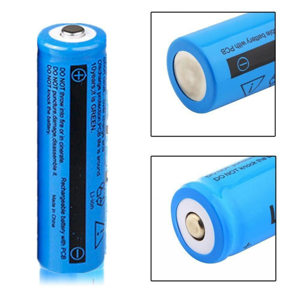 2pcs 18650 Lithium Batteries 3.7V Li-ion Rechargeable Battery For Headlight Fashlight(Logistics Only For USPS.TK/TMEU Only For Self-pickup)
