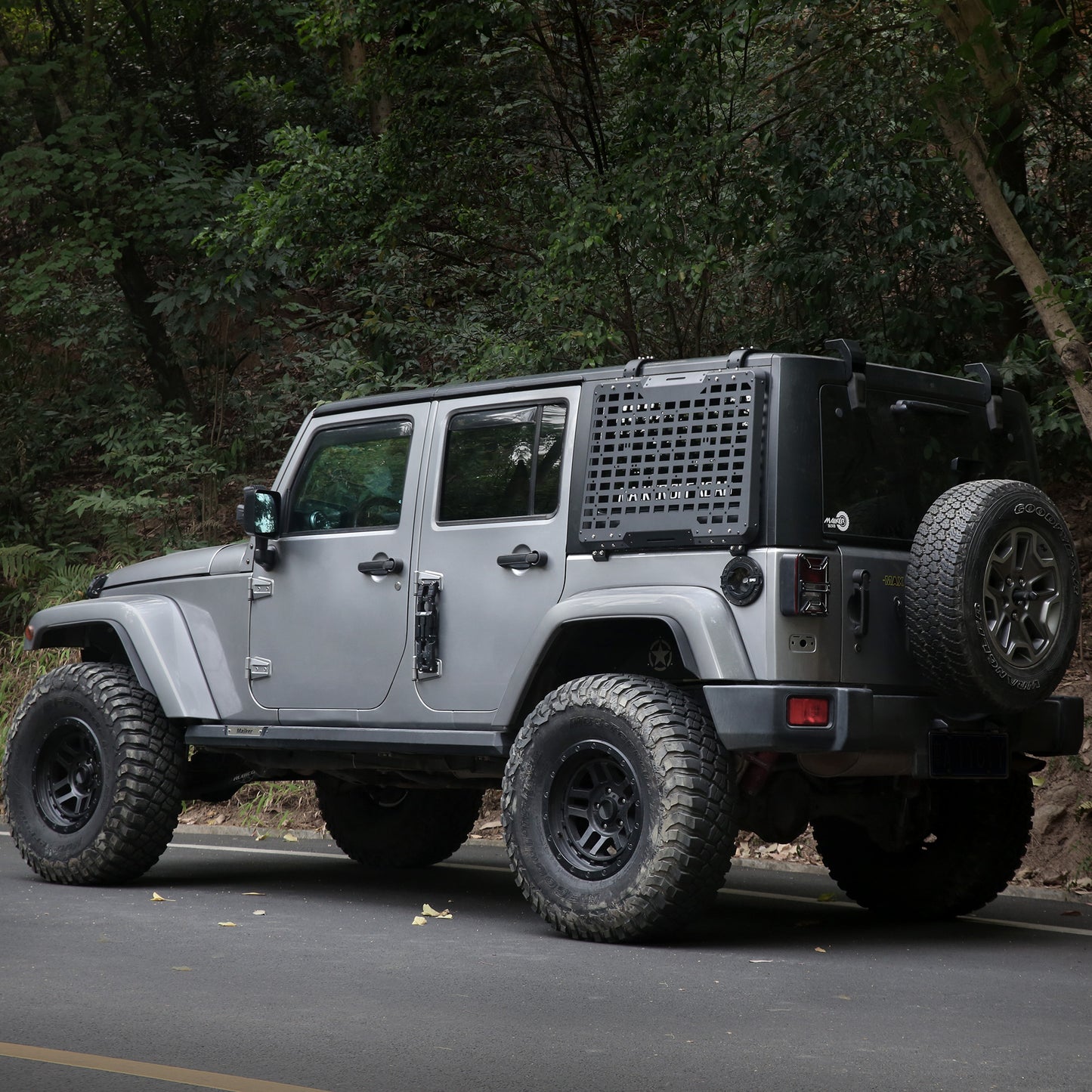 Window Cargo Shelf Compatible With Wrangler 2007-2018 JK 4 Doors