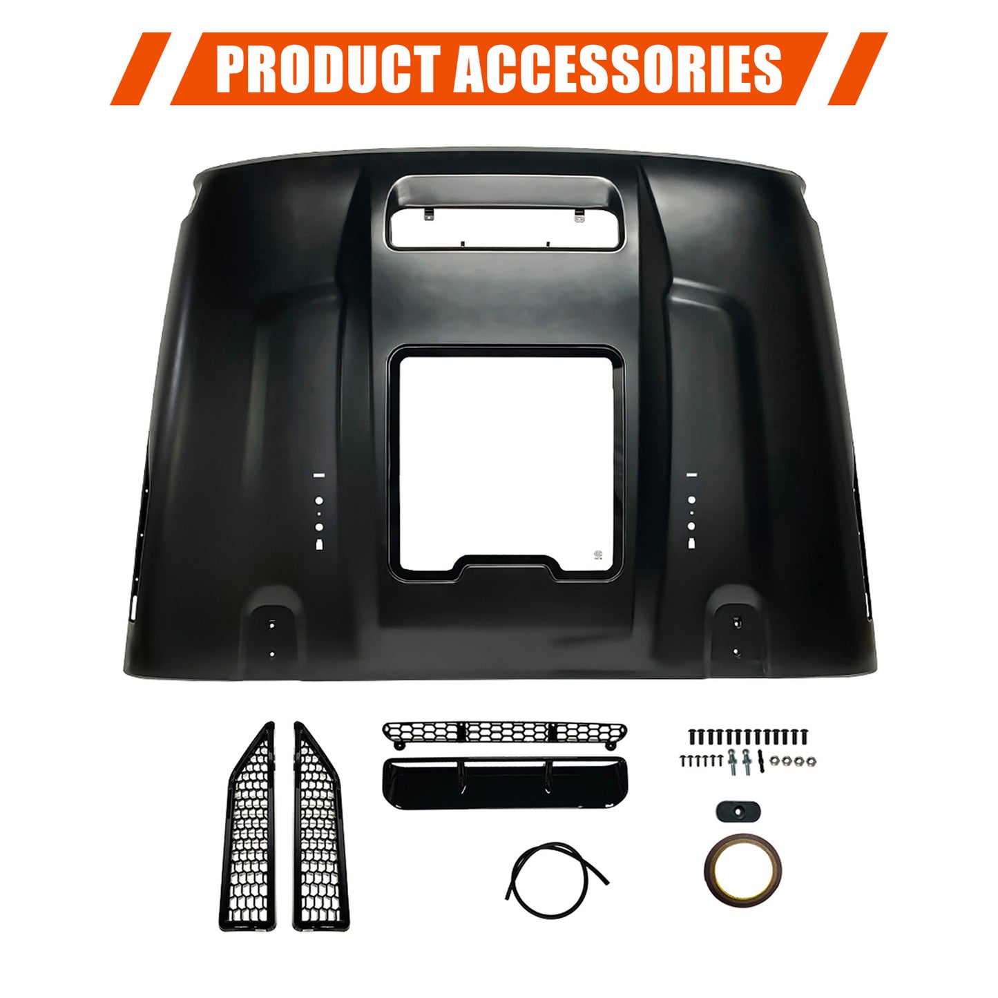 Replacement Hood Vented Heat Dispersion For 2007-2018 Wrangler