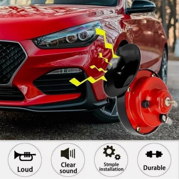2PC 12V 300DB Super Speaker Train Air Horn Waterproof Motorcycle Car Truck SUV Boat