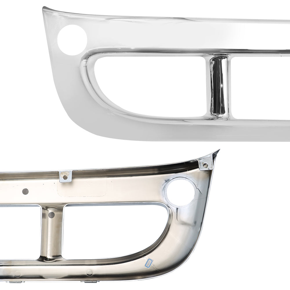 Chrome Front Center Bumper Cover Compatible With Freightliner Cascadia 2008-2017