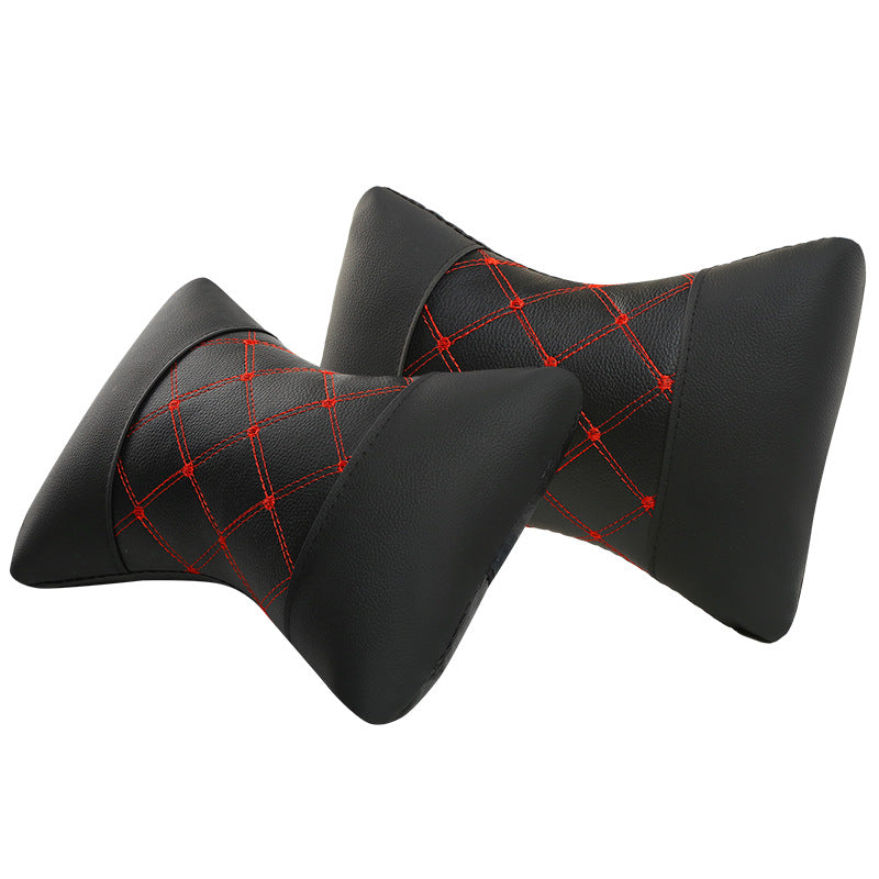 Quilted leather-look headrest pillow - image 6