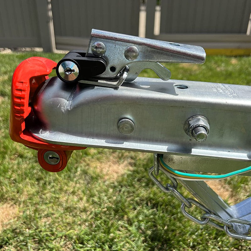 High Security Hitch Lock Caravan Trailer Hitch Coupling Tow Lock Universal W,Key