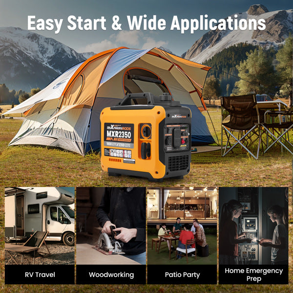New 2350W 15kg Gasoline Variable Frequency Generator, Environmentally Friendly And Quiet, Suitable For Outdoor Gatherings