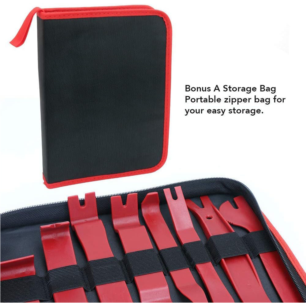 19pcs Auto Trim Removal Kits,Car Panel Removal Tool Car Interior Trim Kit Auto Clip Pliers Fastener Remover Pry Tool Set For Automotive Radio Stereo Dash