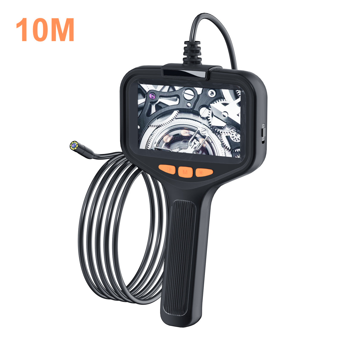 Borescope With Light, Industrial Endoscope Inspection Camera With Light - 2,5,10m Snake Camera For Automotive, Aircraft, And Pipe Inspection - Portable Boroscope With Led Lighting For Clear Visual In