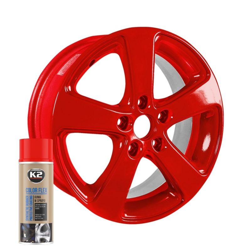 K2 Color Flex Red Rubber Spray 400ml