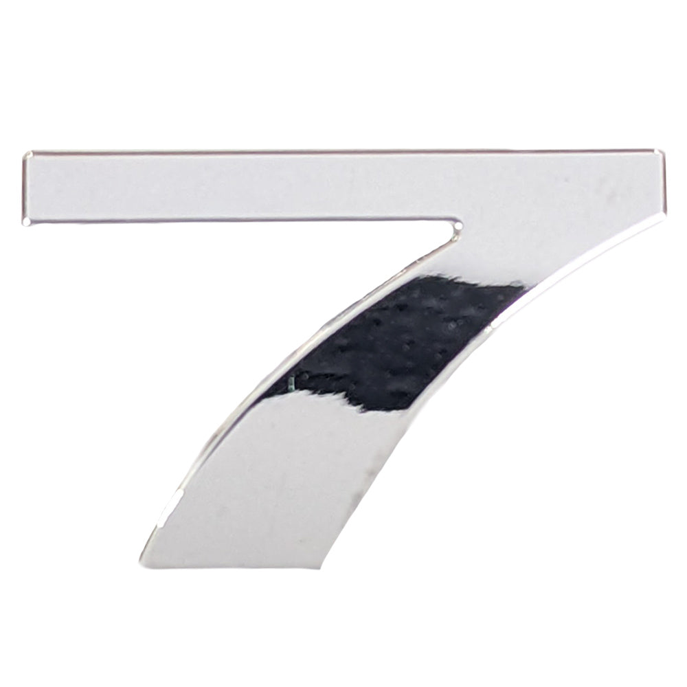 Chrome Number Badge "7"