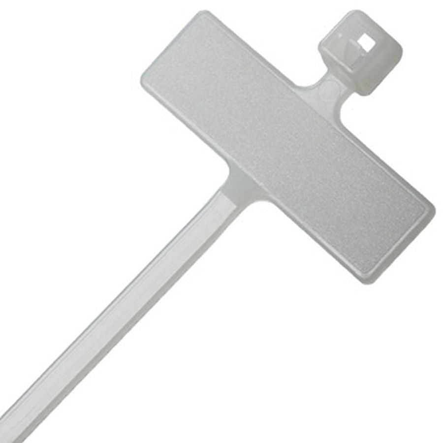 Marker White Cable Zip Ties 100 x 2.5mm, 100 Pieces
