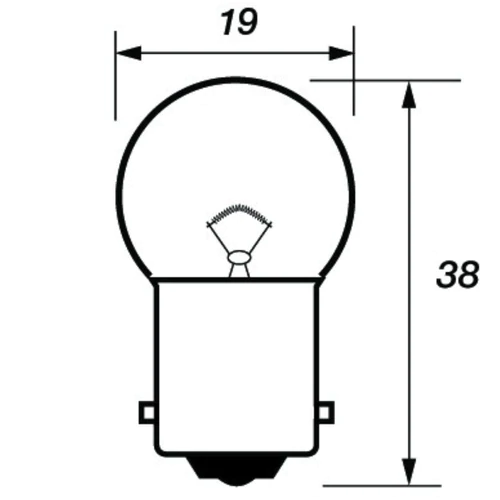 207 12V 5W Bayonet Bulbs