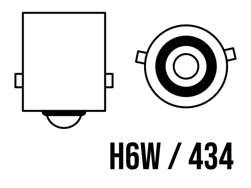 434 H6W Halogen Bayonet Bulb