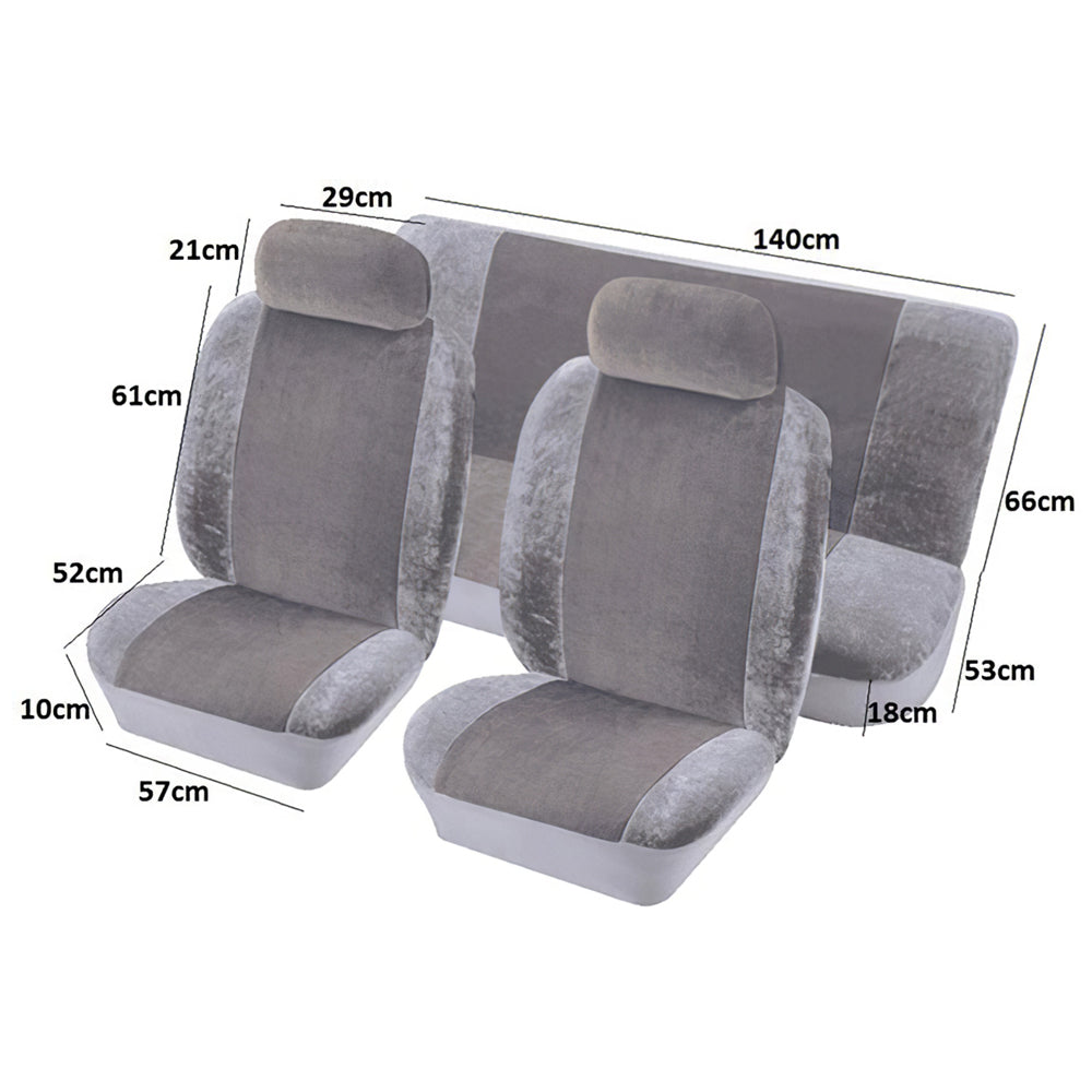 Heritage Grey Full Set Car Seat Covers
