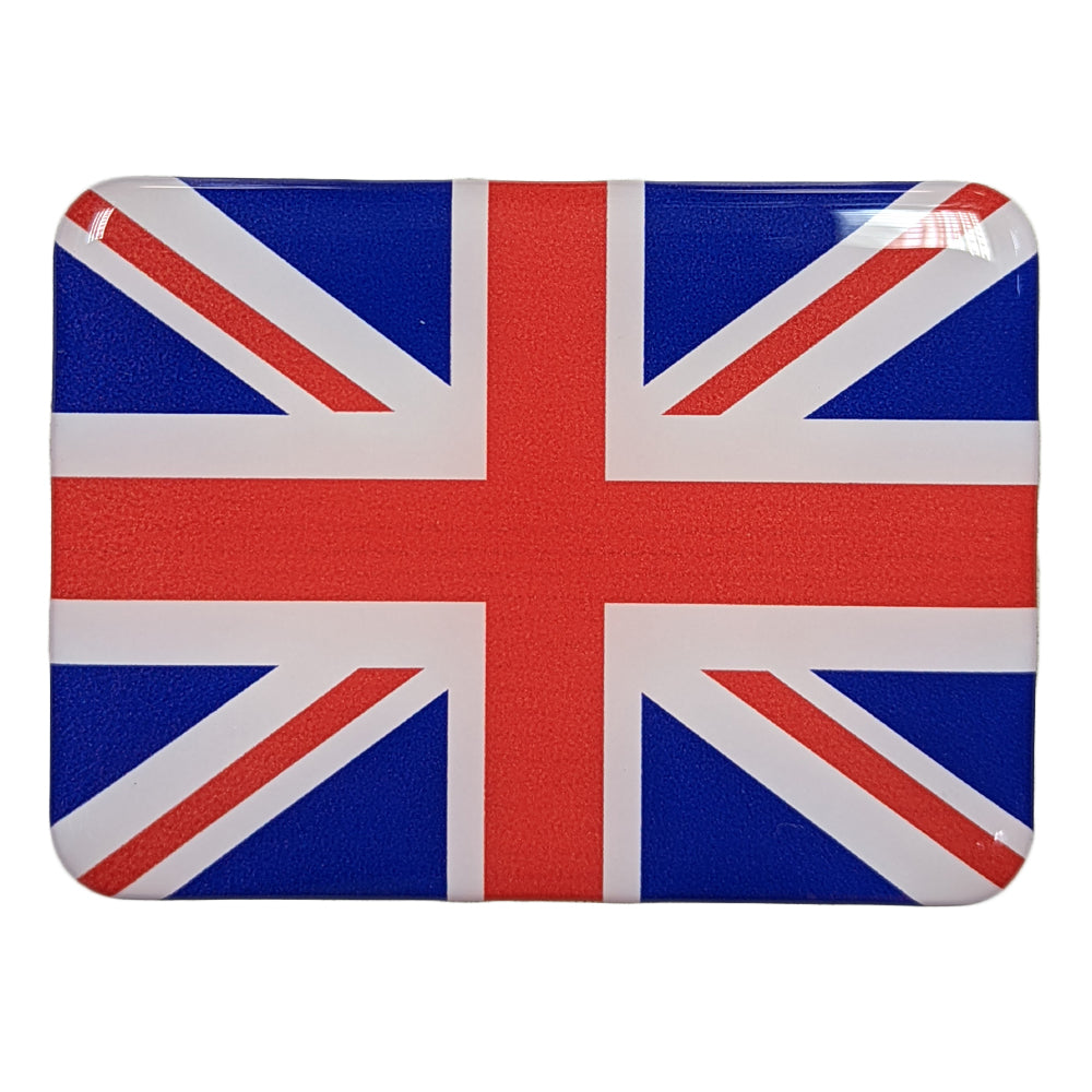 UK Flag Silicone 3D Self Adhesive