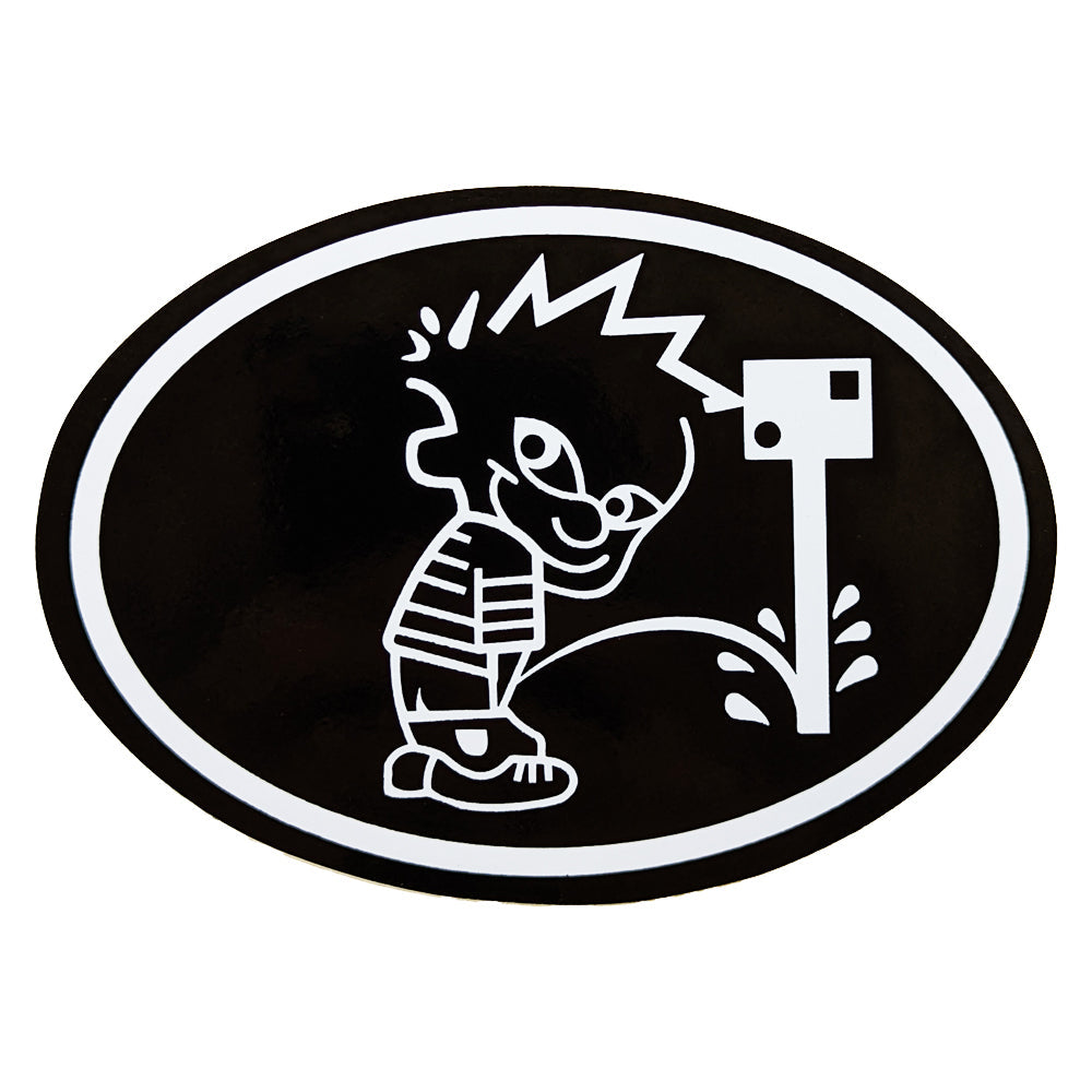 Little Boy Vinyl Adhesive Sticker