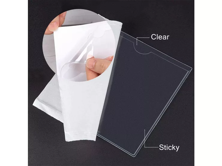 Universal Self Adhesive Square Car Parking Permit Holder