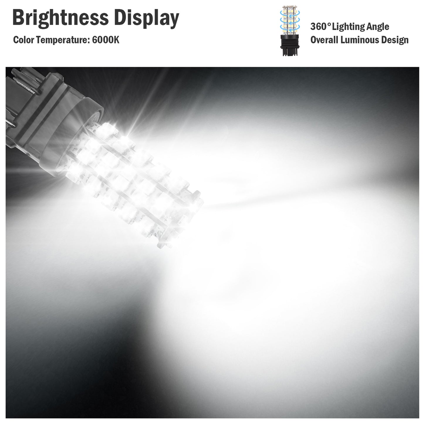 10Pcs Per Kit LED Car Light Bulbs 760lm T25 3528SMD 6000K Pure White Auto Lamps Replacement For Dome Map Door Trunk Signal License Plate