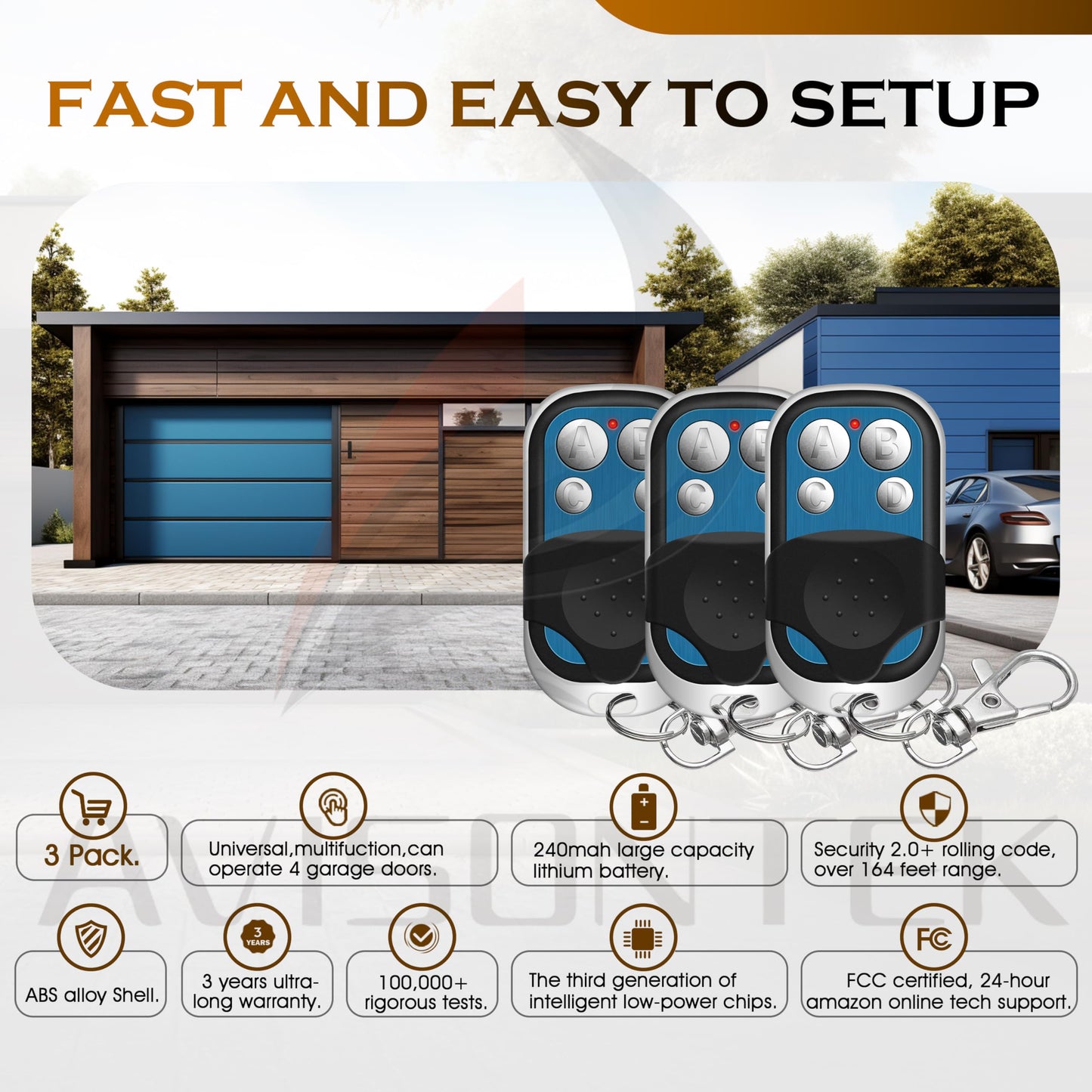 4 Car Remote Controls