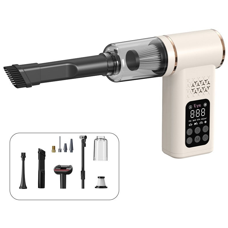 2-in-1 Car Vacuum Cleaner and Tyre Inflator, USB Rechargeable - image 2