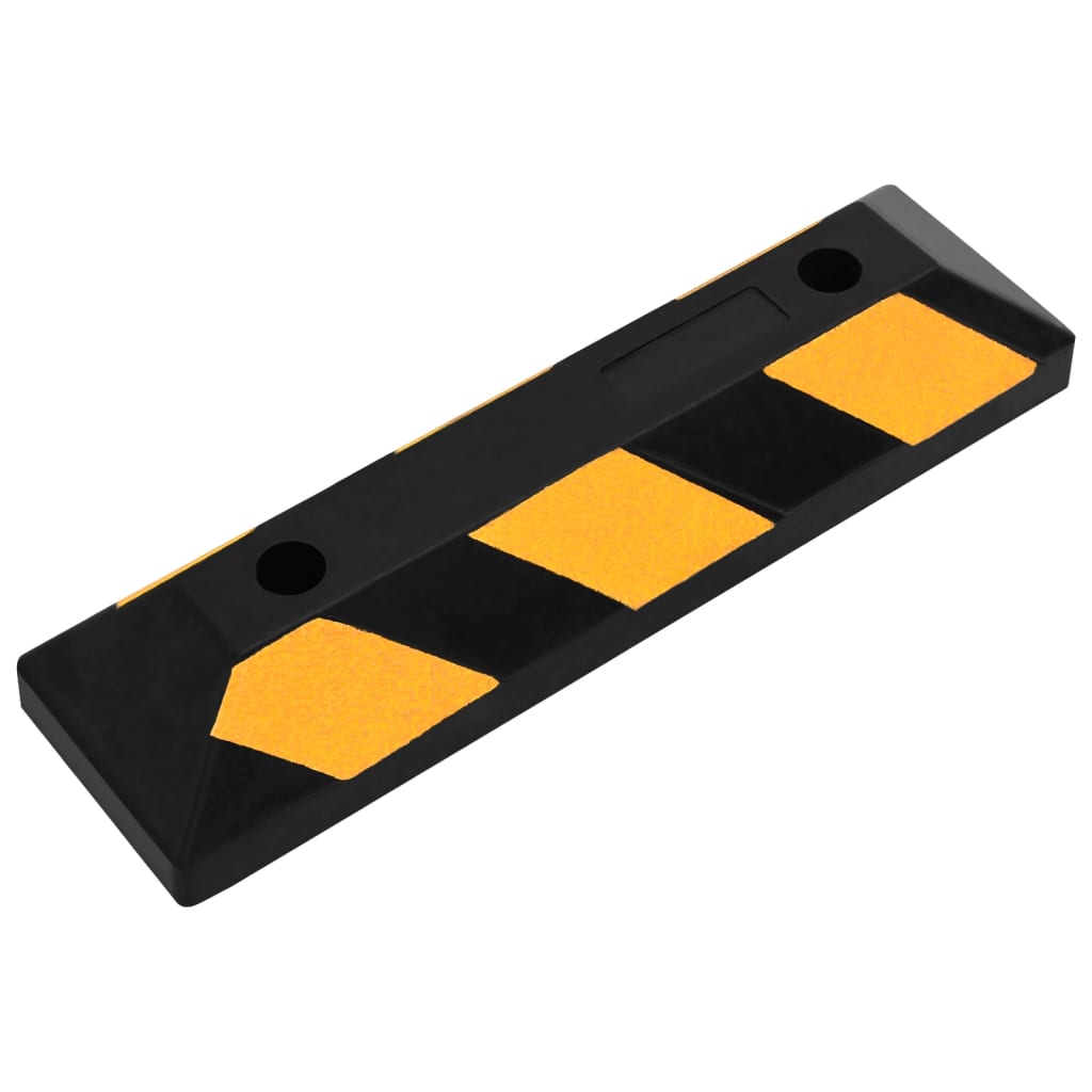 Reflective Parking Blocks, 2 pcs., 56x15x10 cm, Rubber