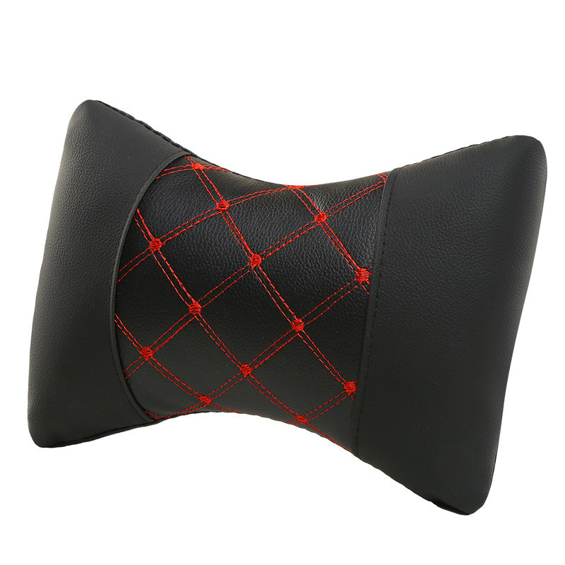 Quilted leather-look headrest pillow - image 5