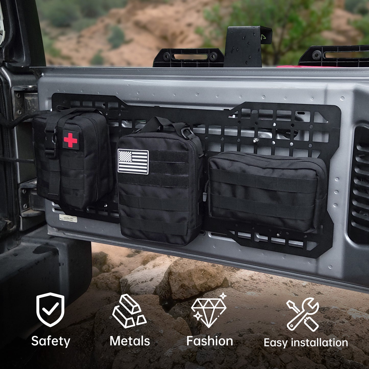 Tailgate Tactical Panel For Wrangler 2007-2025
