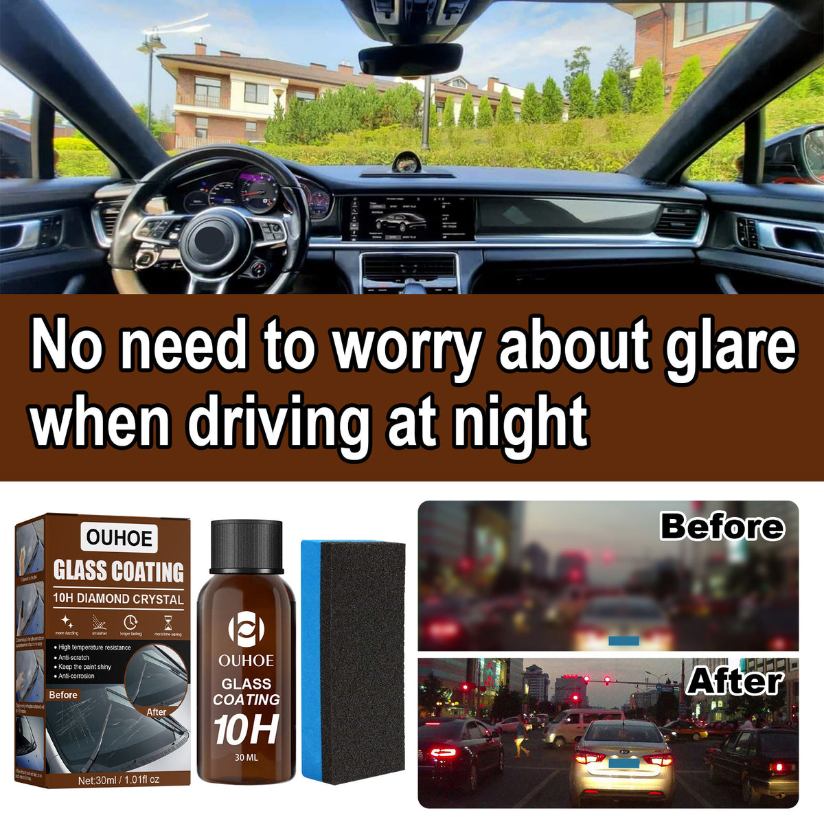 Glass nano coating for windscreens, 30ml - image 4