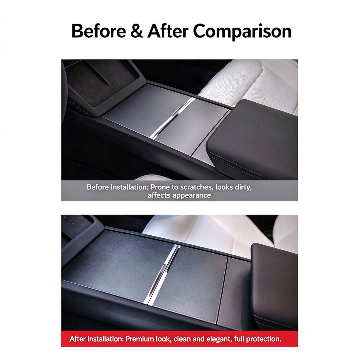 Centre Armrest Protective Cover for Refreshed Tesla Model 3 - image 8