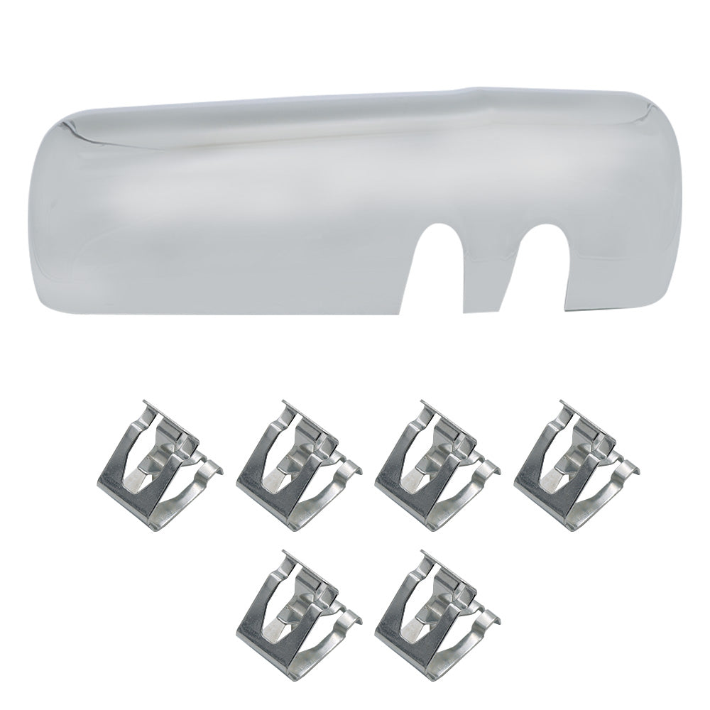 Compatible With Kenworth T680 2013-2020 Chrome Door Mirror Covers 2Pcs