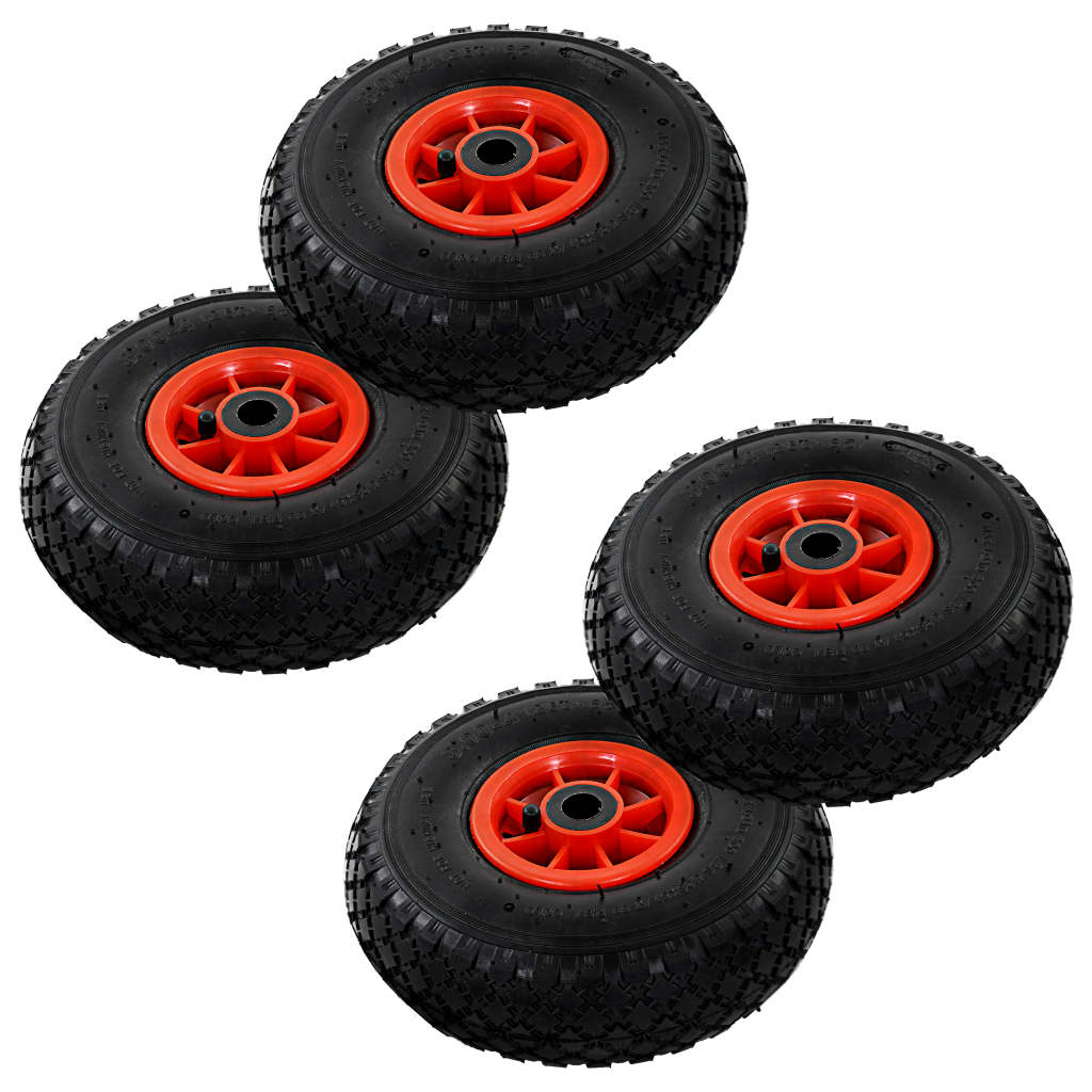 Sack Truck Wheels 2 pcs. Rubber 3.00-4 (245x82)