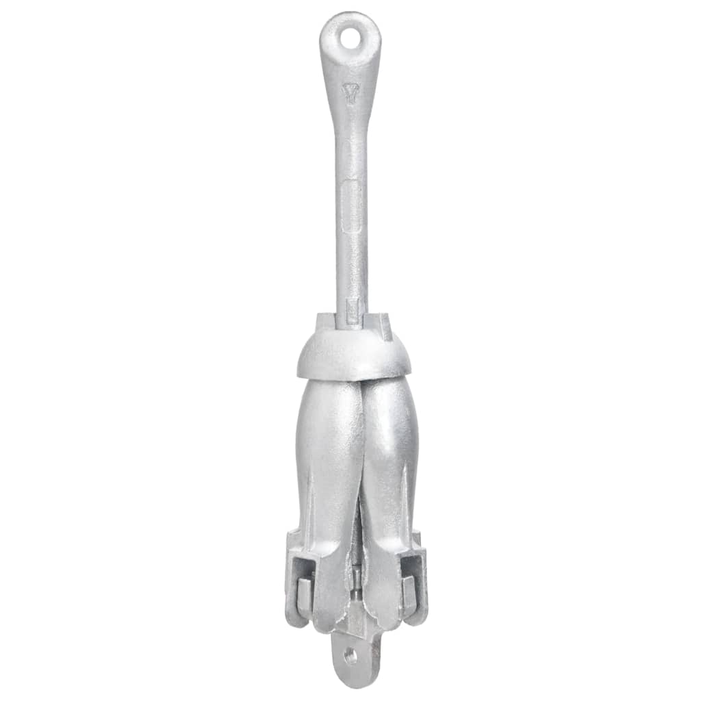 Folding Anchor with Rope Silver Malleable Cast Iron   Folding Anchor