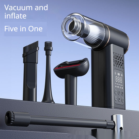 2-in-1 Car Vacuum Cleaner and Tyre Inflator, USB Rechargeable