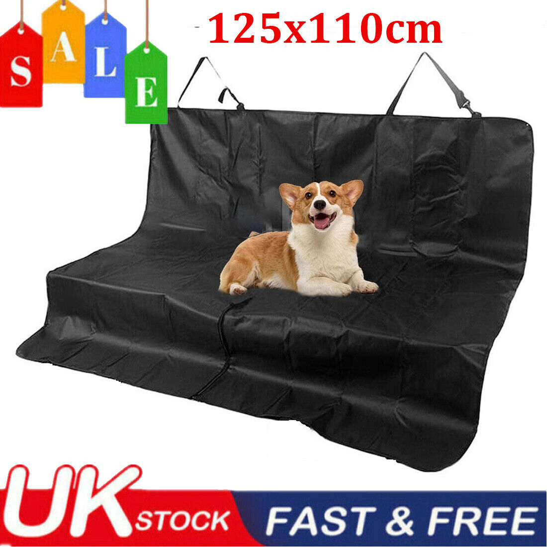 Pet Car Seat Cover – Waterproof Hammock, Rear Seat