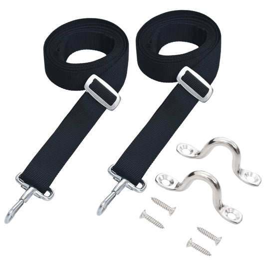 tension straps for bimini top, 2 pieces, fabric and stainless steel