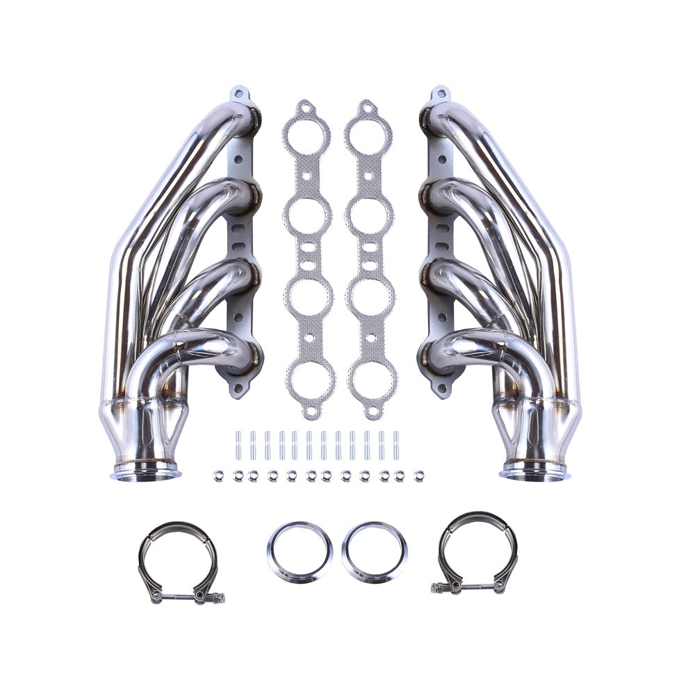 Exhaust Manifold Header For Chevy LSX LS1 LS2 LS3 LS6 1-3,4 Ban The Sale Of Amazon&Temu