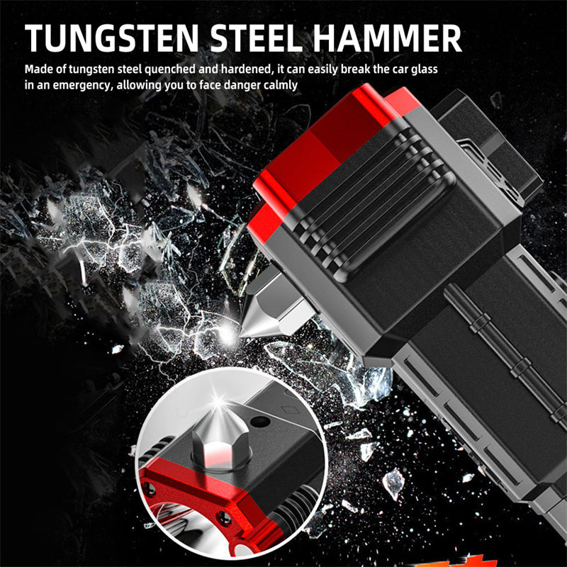 Multifunctional Car Emergency Hammer Torch With USB Charging - image 2