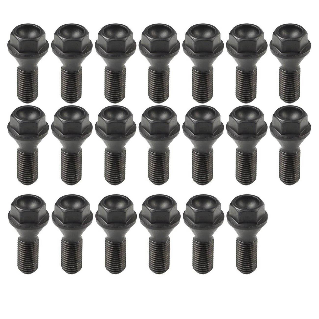 20PCS Wheel Lug Bolt Nuts 12 X 1.5mm For BMW E46 325 E90 E39 E60 E53 36136781150