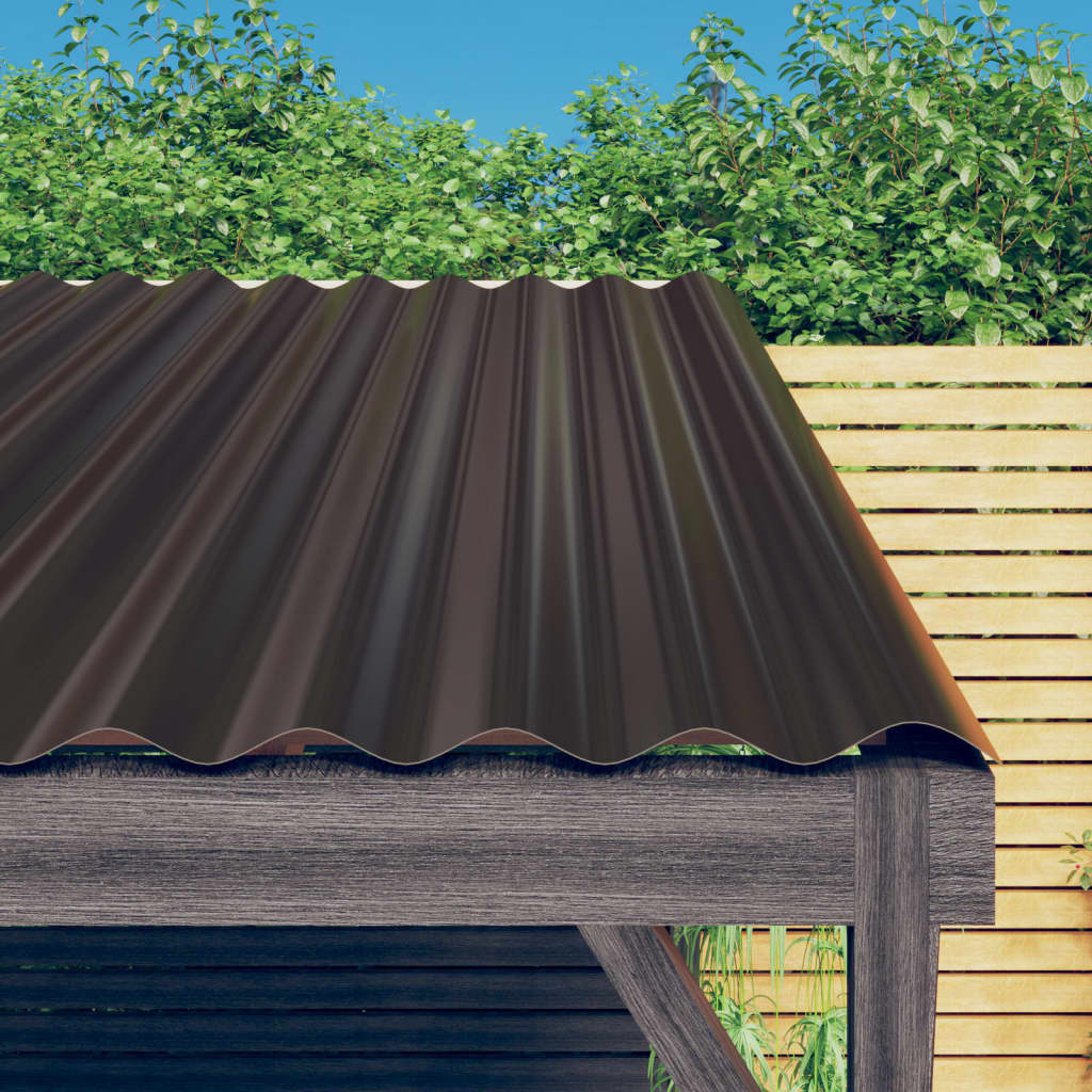roof panels, 12 pieces. Galvanized   roof panels, 12