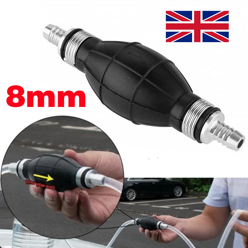 Fuel Primer Bulb Hand Pumps Petrol-Priming Non Return Valve Car Boat 8mm