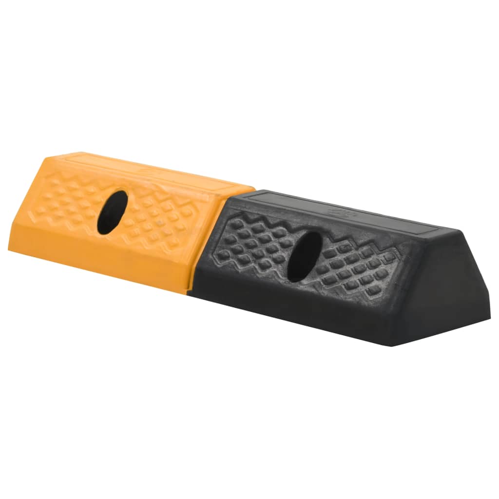 Parking Speed Bumps, 2 Pieces, Rubber, 49 x 15 x 9 cm