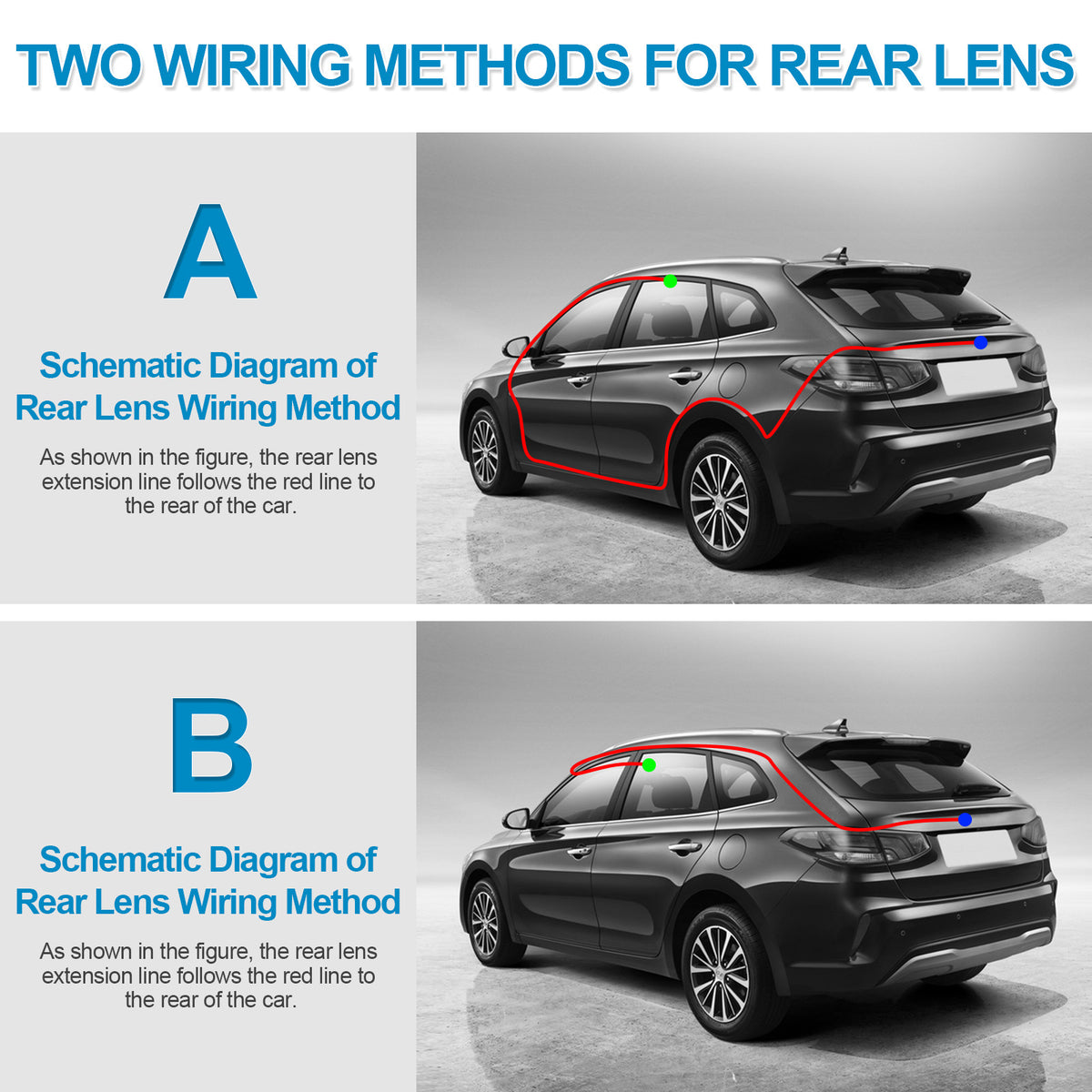 3-Lens Dash Cam 1296P – Front, Rear & Cabin, Wi-Fi, Night Vision - image 3